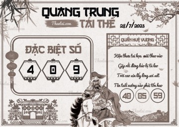 QUANG TRUNG TÁI THẾ 28/07/2023