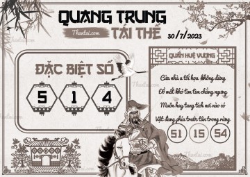 QUANG TRUNG TÁI THẾ 30/07/2023