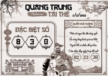 QUANG TRUNG TÁI THẾ 03/08/2023