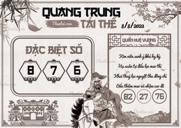 QUANG TRUNG TÁI THẾ 08/08/2023