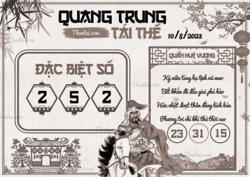 QUANG TRUNG TÁI THẾ 10/08/2023