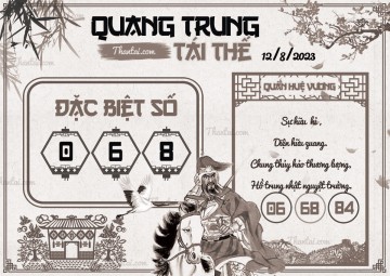 QUANG TRUNG TÁI THẾ 12/08/2023