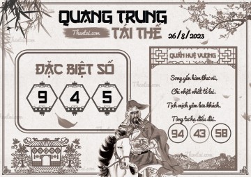 QUANG TRUNG TÁI THẾ 26/08/2023