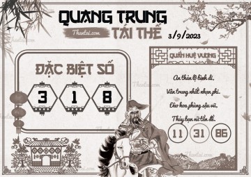 QUANG TRUNG TÁI THẾ 03/09/2023