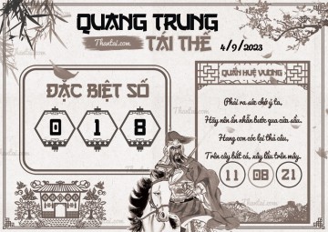 QUANG TRUNG TÁI THẾ 04/09/2023