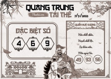 QUANG TRUNG TÁI THẾ 07/09/2023