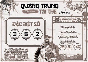 QUANG TRUNG TÁI THẾ 09/09/2023