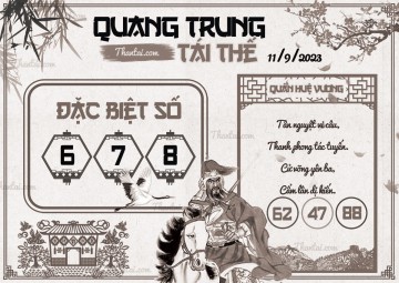 QUANG TRUNG TÁI THẾ 11/09/2023