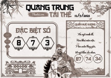 QUANG TRUNG TÁI THẾ 15/09/2023