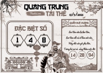 QUANG TRUNG TÁI THẾ 18/09/2023