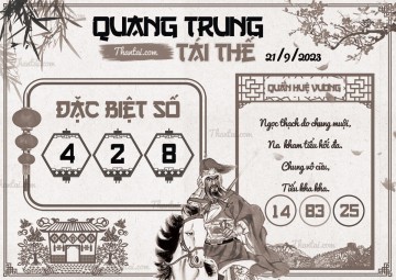 QUANG TRUNG TÁI THẾ 21/09/2023