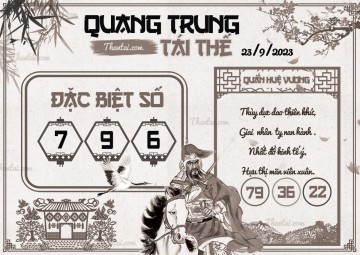 QUANG TRUNG TÁI THẾ 23/09/2023