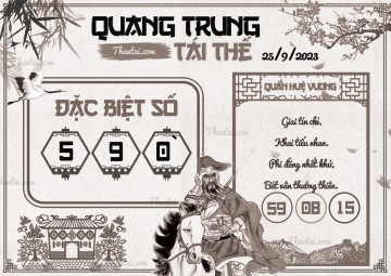 QUANG TRUNG TÁI THẾ 25/09/2023