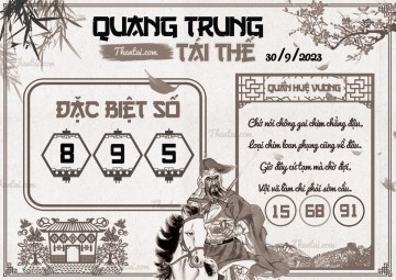 QUANG TRUNG TÁI THẾ 30/09/2023