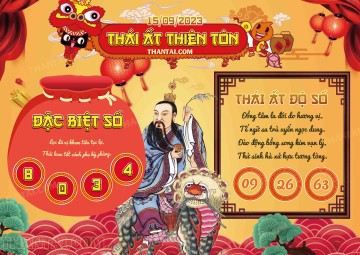 Thái Ất Thiên Tôn 15/09/2023