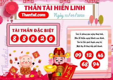 THẦN TÀI HIỂN LINH 15/09/2023