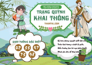 Trạng Quỳnh Khai Thông 15/09/2023