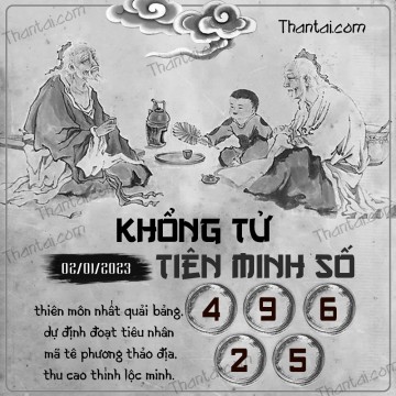 KHỔNG TỬ TIÊN MINH SỐ 02/01/2023