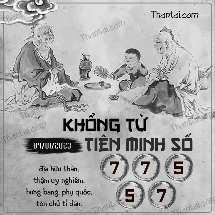 KHỔNG TỬ TIÊN MINH SỐ 01/01/2023