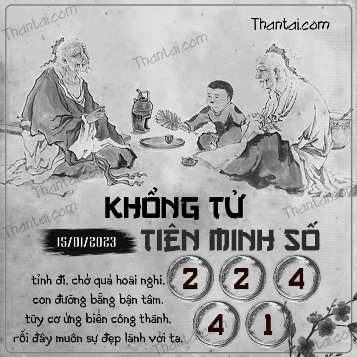 KHỔNG TỬ TIÊN MINH SỐ 01/01/2023