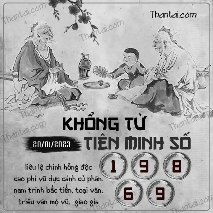 KHỔNG TỬ TIÊN MINH SỐ 05/01/2023