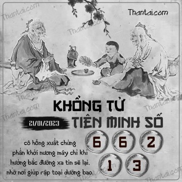 KHỔNG TỬ TIÊN MINH SỐ 21/01/2023