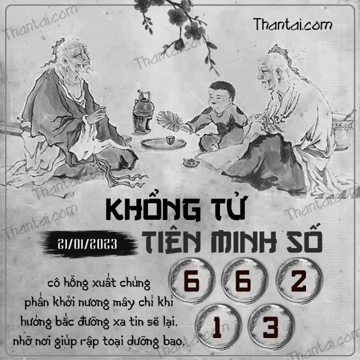 KHỔNG TỬ TIÊN MINH SỐ 06/01/2023