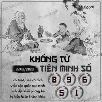 KHỔNG TỬ TIÊN MINH SỐ 22/01/2023