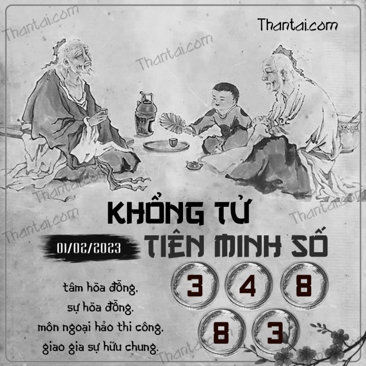 KHỔNG TỬ TIÊN MINH SỐ 17/01/2023
