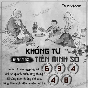 KHỔNG TỬ TIÊN MINH SỐ 04/02/2023