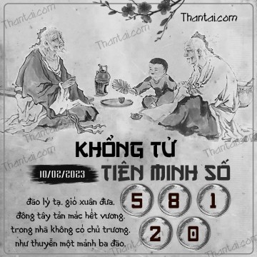 KHỔNG TỬ TIÊN MINH SỐ 10/02/2023