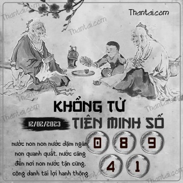 KHỔNG TỬ TIÊN MINH SỐ 12/02/2023