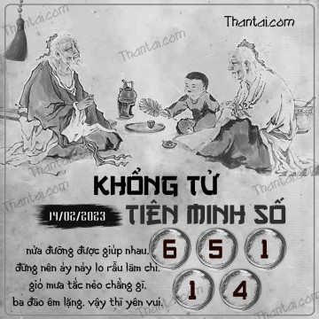 KHỔNG TỬ TIÊN MINH SỐ 14/02/2023