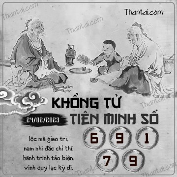 KHỔNG TỬ TIÊN MINH SỐ 24/02/2023