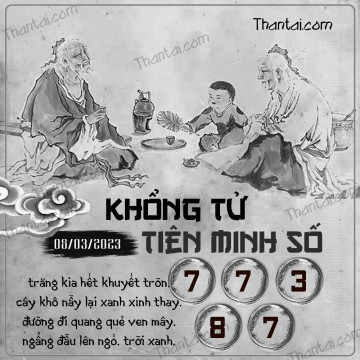 KHỔNG TỬ TIÊN MINH SỐ 08/03/2023