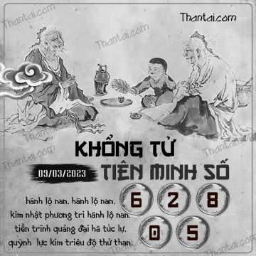 KHỔNG TỬ TIÊN MINH SỐ 09/03/2023