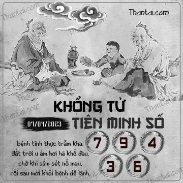 KHỔNG TỬ TIÊN MINH SỐ 07/04/2023