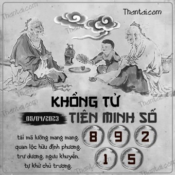 KHỔNG TỬ TIÊN MINH SỐ 08/04/2023