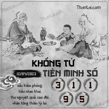 KHỔNG TỬ TIÊN MINH SỐ 12/04/2023