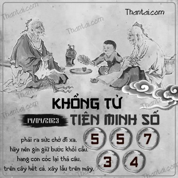 KHỔNG TỬ TIÊN MINH SỐ 14/04/2023