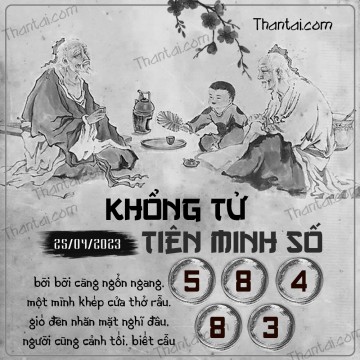 KHỔNG TỬ TIÊN MINH SỐ 25/04/2023