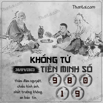 KHỔNG TỬ TIÊN MINH SỐ 30/04/2023