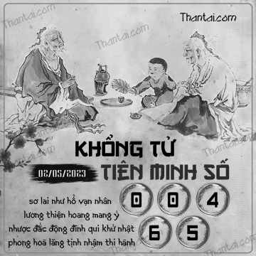 KHỔNG TỬ TIÊN MINH SỐ 02/05/2023