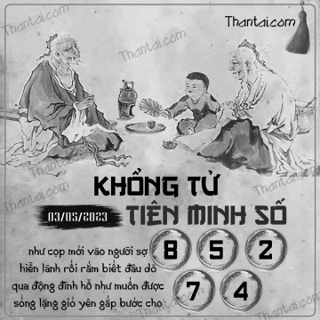 KHỔNG TỬ TIÊN MINH SỐ 03/05/2023