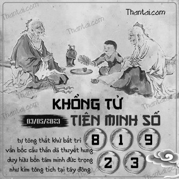 KHỔNG TỬ TIÊN MINH SỐ 04/05/2023