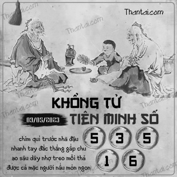 KHỔNG TỬ TIÊN MINH SỐ 09/05/2023