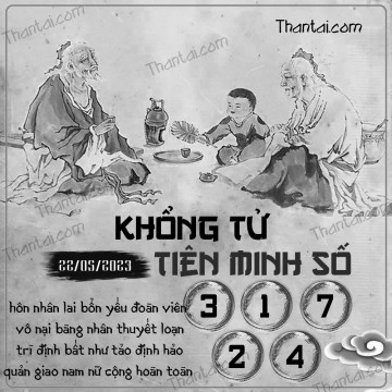 KHỔNG TỬ TIÊN MINH SỐ 22/05/2023