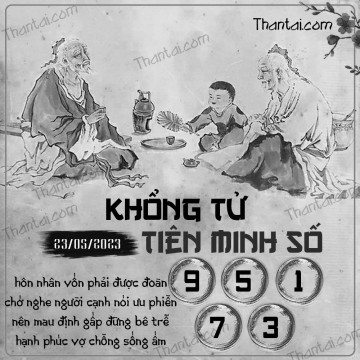 KHỔNG TỬ TIÊN MINH SỐ 23/05/2023