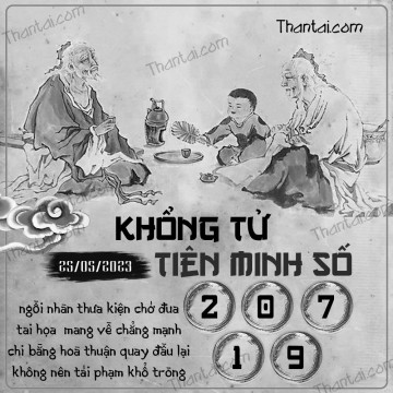 KHỔNG TỬ TIÊN MINH SỐ 25/05/2023