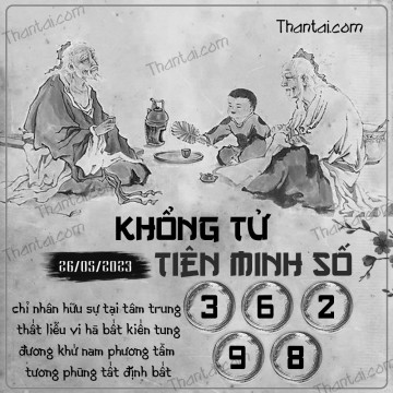 KHỔNG TỬ TIÊN MINH SỐ 26/05/2023